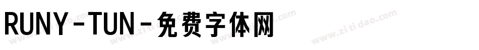 RUNY-TUN字体转换