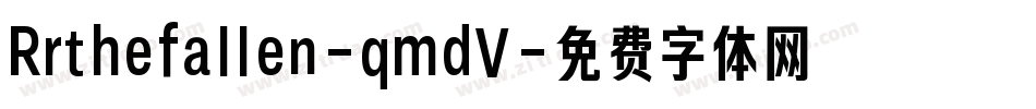 Rrthefallen-qmdV字体转换