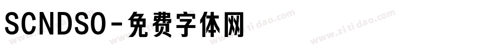 SCNDSO字体转换