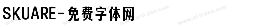 SKUARE字体转换