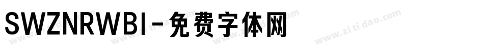 SWZNRWBI字体转换