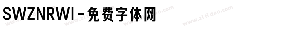 SWZNRWI字体转换