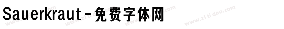 Sauerkraut字体转换
