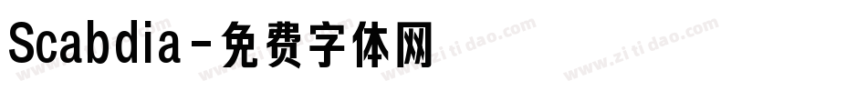 Scabdia字体转换