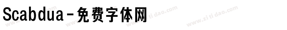 Scabdua字体转换