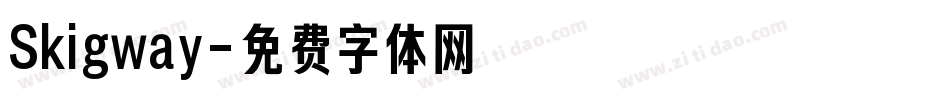 Skigway字体转换