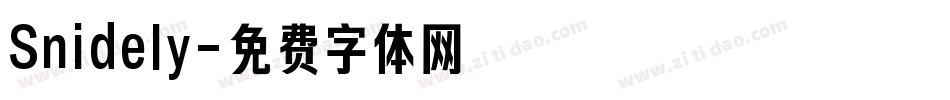 Snidely字体转换