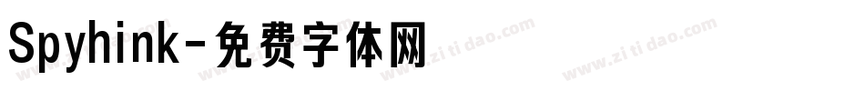 Spyhink字体转换
