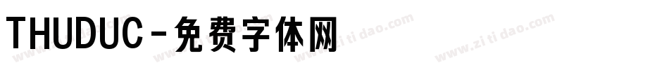 THUDUC字体转换