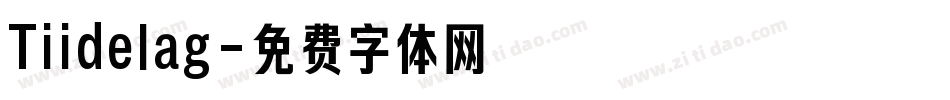Tiidelag字体转换