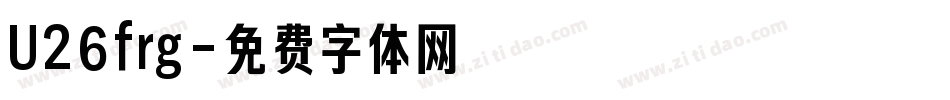 U26frg字体转换