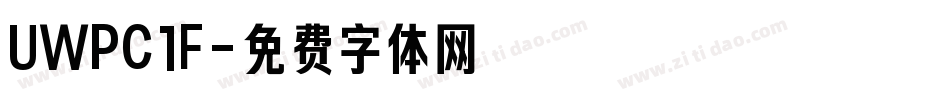 UWPC1F字体转换