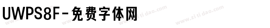 UWPS8F字体转换