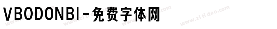 VBODONBI字体转换