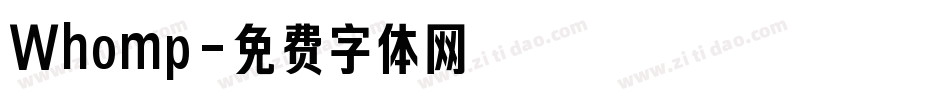 Whomp字体转换
