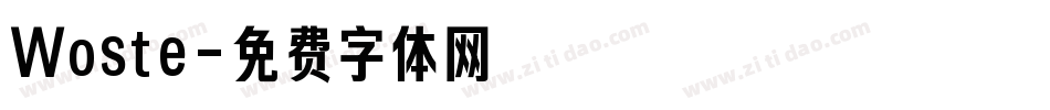 Woste字体转换