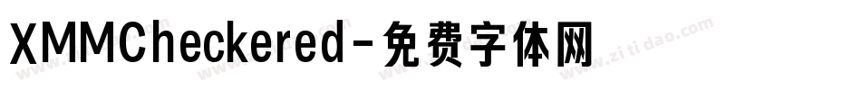 XMMCheckered字体转换