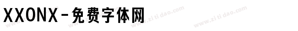 XXONX字体转换
