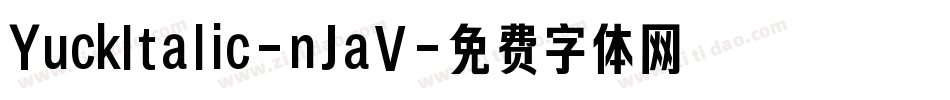 YuckItalic-nJaV字体转换