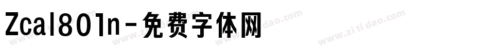 Zcal801n字体转换