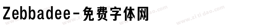 Zebbadee字体转换