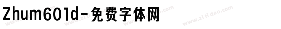 Zhum601d字体转换