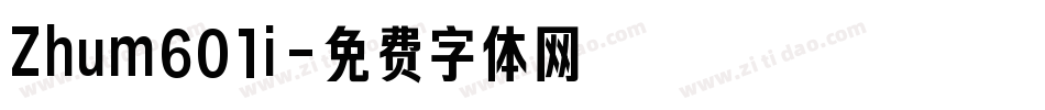 Zhum601i字体转换
