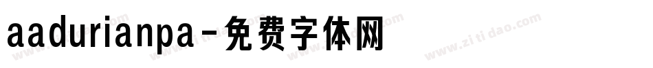 aadurianpa字体转换