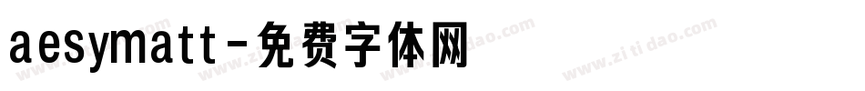 aesymatt字体转换