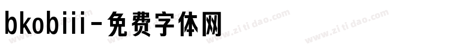 bkobiii字体转换