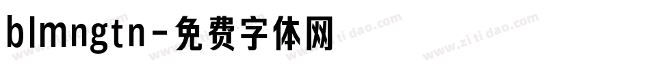 blmngtn字体转换