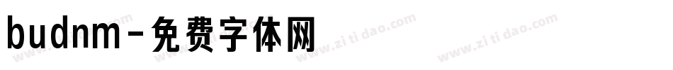 budnm字体转换
