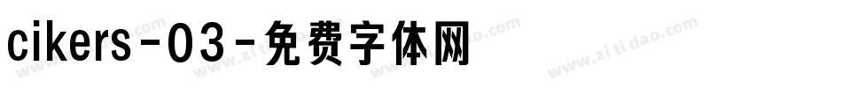 cikers-03字体转换