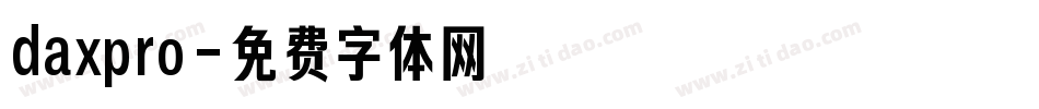 daxpro字体转换