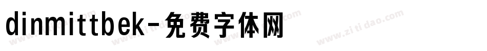 dinmittbek字体转换
