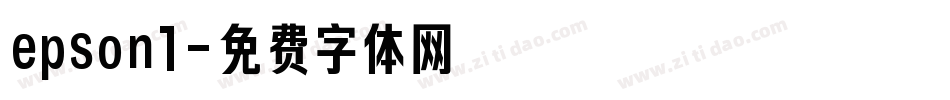epson1字体转换