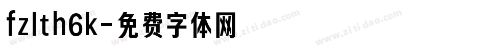 fzlth6k字体转换