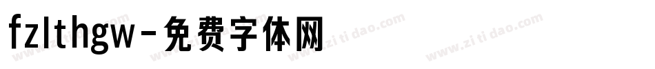 fzlthgw字体转换