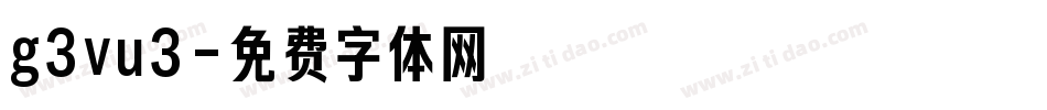 g3vu3字体转换