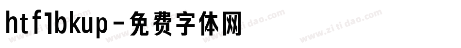 htf1bkup字体转换