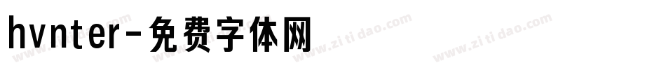 hvnter字体转换