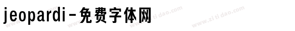 jeopardi字体转换