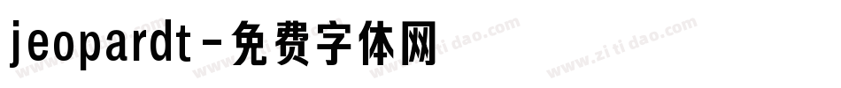 jeopardt字体转换