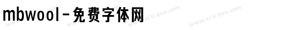 mbwool字体转换
