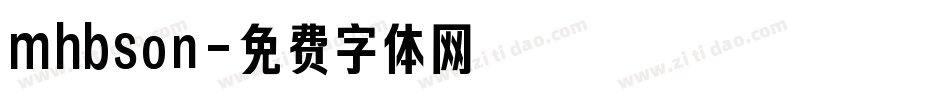 mhbson字体转换
