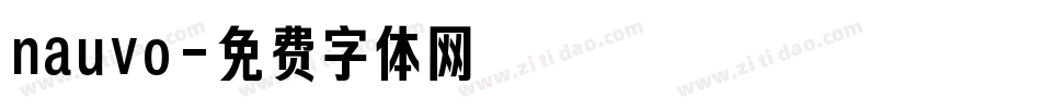 nauvo字体转换