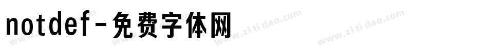 notdef字体转换