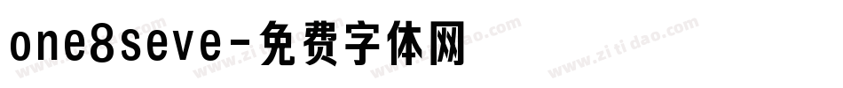 one8seve字体转换