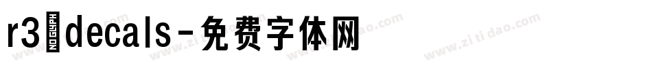 r3_decals字体转换