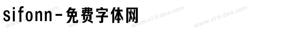 sifonn字体转换